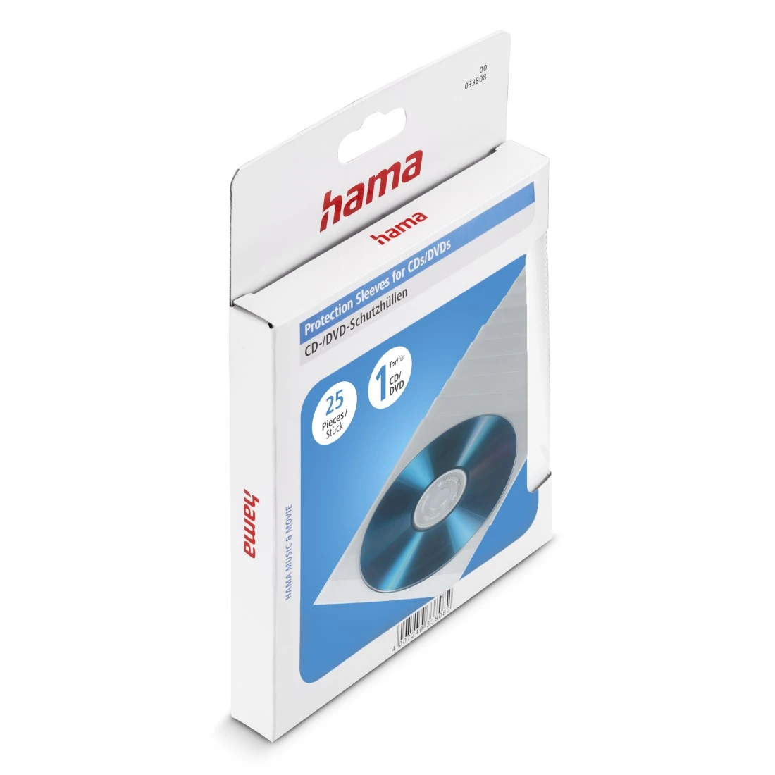 CD/DVD Protective Sleeves 25, transparent | Hama