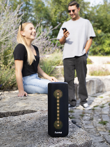 Hama "Pipe 3.0" Bluetooth® Loudspeaker Waterproof IPX5, 10 Light Modes, 24W