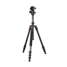 Hama “Ramble II Duo Carbon” tripod, travel tripod for camera and mobile phone, 170 cm